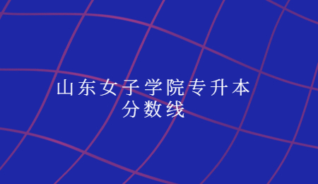 山东女子学院专升本分数线