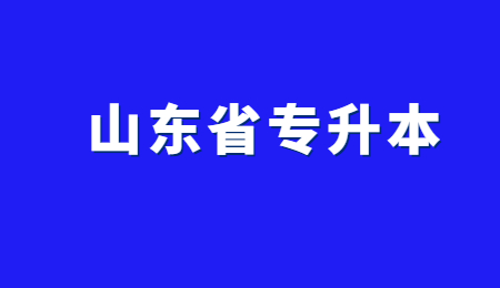 山东省专升本