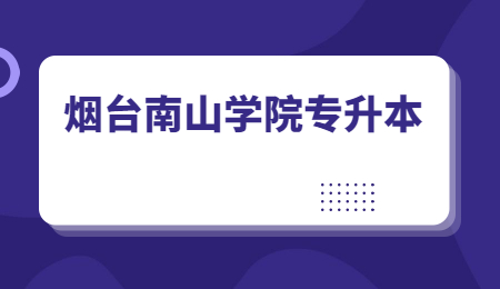 烟台南山学院专升本