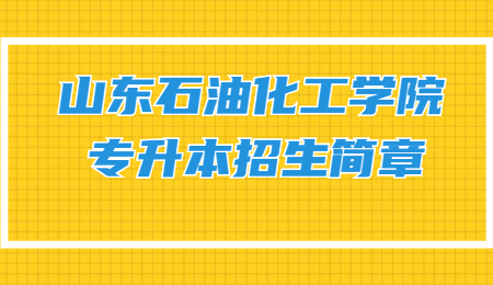 山东石油化工学院专升本招生简章